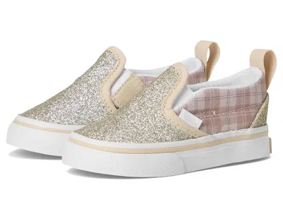 Vans Slip-on V(infant/toddler) Kid's Shoes Glitter Plaid Incense : 4.5 Toddler M, Canvas/textile