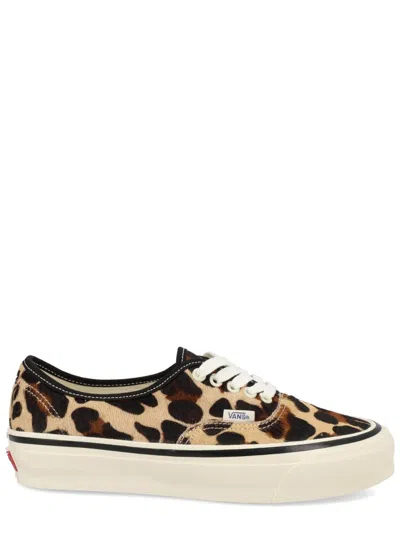Vans Animalier Mini Leather Sneakers In Animal Print