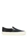 Vans Premium Satin Slip On Sneakers In Black