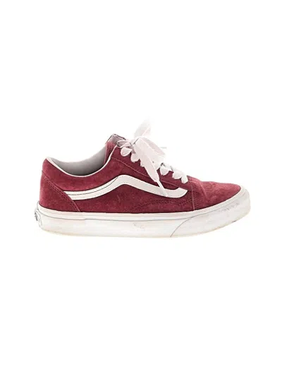 Pre-owned Vans Sneakers In Burgundy