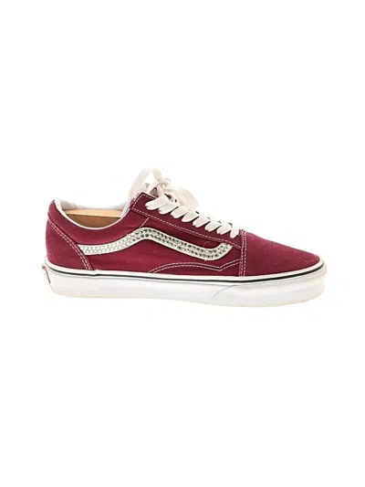 Pre-owned Vans Sneakers In Burgundy