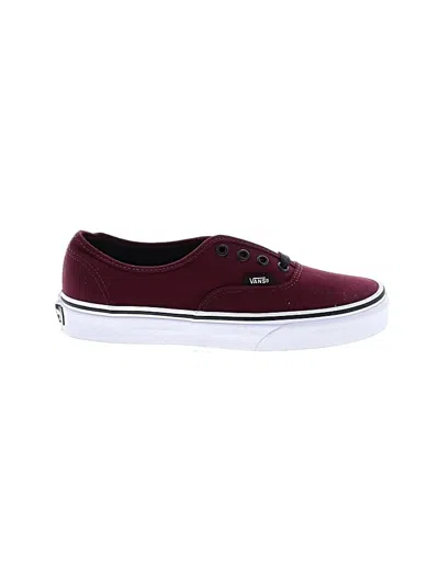 Pre-owned Vans Sneakers In Burgundy