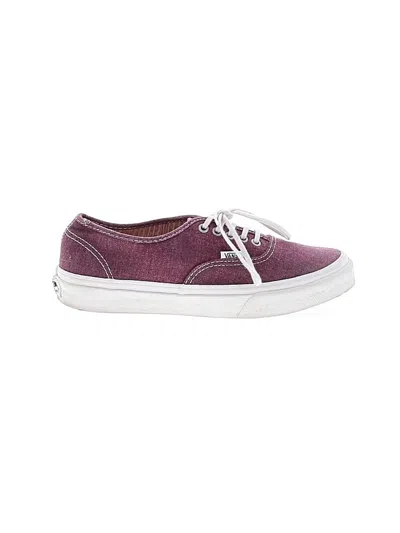Pre-owned Vans Sneakers In Burgundy