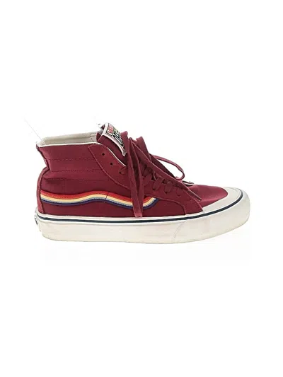 Pre-owned Vans Sneakers In Burgundy