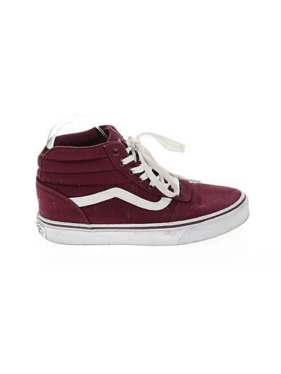 Pre-owned Vans Sneakers In Burgundy
