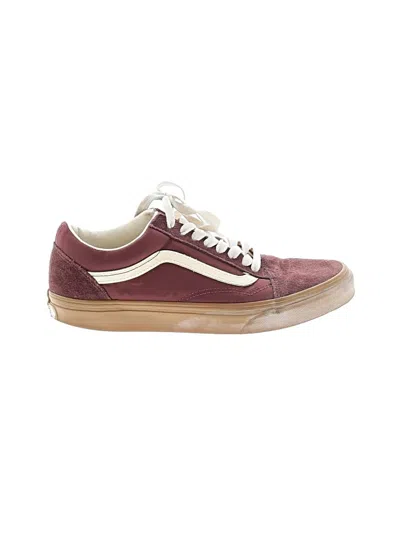Pre-owned Vans Sneakers In Burgundy