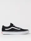 Vans Old Skool Platform Canvas And Suede Platform Trainers In Black
