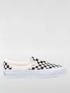 Vans Slip-on Grid Breathable Non-slip One Pedal Low Top Canvas Skate Shoes Unisex Black White In Multi