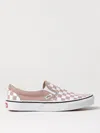 Vans Classic Slip-on Color Theory Checkerboard Sneakers In Blush Pink