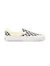 Vans Checkerboard Canvas Sneakers In White