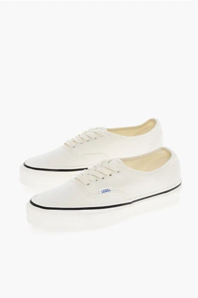 Vans Solid Color Fabric Reissue Low-top Sneakers In White