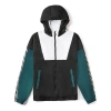 Vans Sports Hooded Jacket Couple Style Black Green Black-green