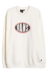 Vans Spray On Loose Fit Crewneck Sweatshirt In Marshmallow