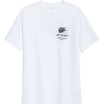 Vans Stacked Hi Logo Cotton Graphic T-shirt In White