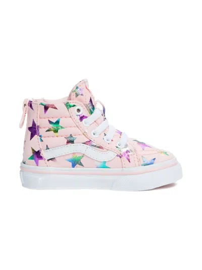 Vans Babies' Star-print Zip Trainers In Pink