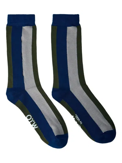 VANS STRIPED-KNIT SOCKS