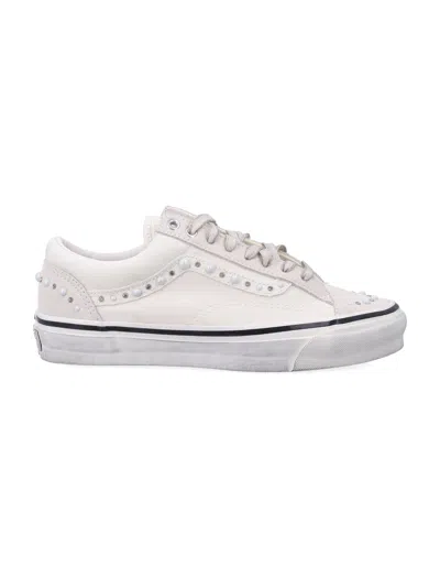 Vans Studded Platform Sneakers In White