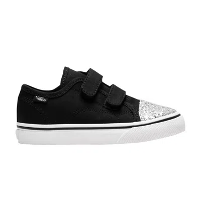 Pre-owned Vans Style 23 V Toddler 'glitter Toe - Black' | Infant Size 5