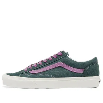 Vans Style 36 Casual Fashion Skate Shoes Unisex Green Purple
