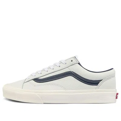 Vans Style 36 Low Tops Skateboarding Shoes Unisex White Blue Contrasting Colors