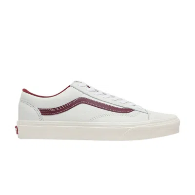 Pre-owned Vans Style 36 'tawny Port' In White