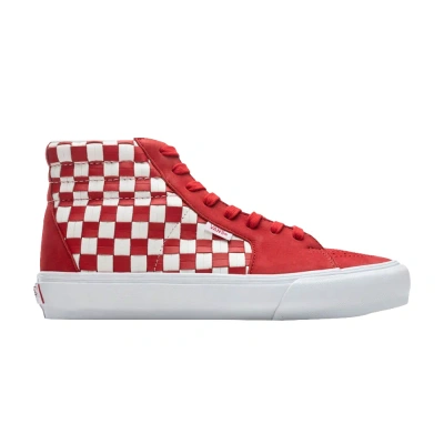 Pre-owned Vans Style 38 'leather Woven - Red Blanc'