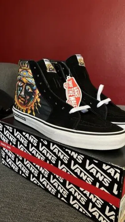 Pre-owned Vans Sublime  Sk8-hi Rare Size 9.0 Men In Black