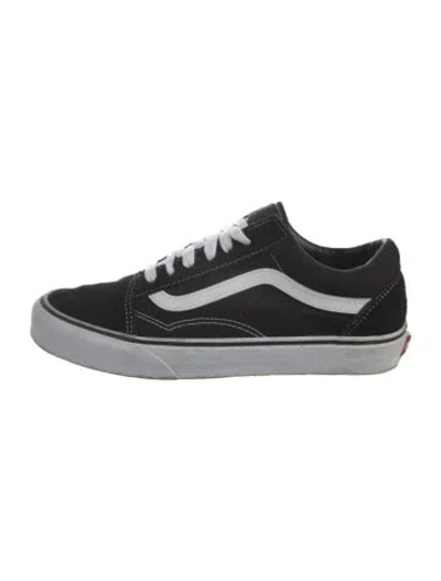 Pre-owned Vans Suede Flats In Black
