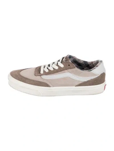 Pre-owned Vans Suede Plaid Print Sneakers In Multicolor