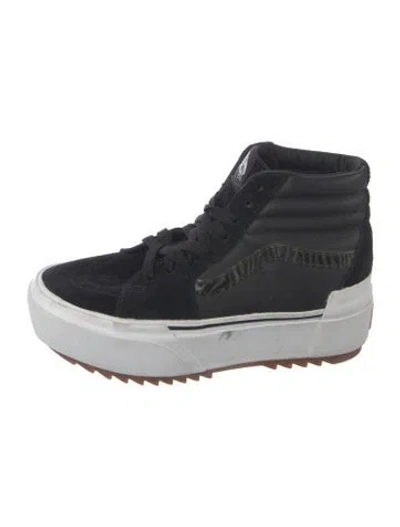 Pre-owned Vans Suede Sneakers In Black