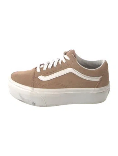 Pre-owned Vans Suede Sneakers In White