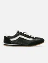 Vans Super Lowpro Black Suede Leather Sneakers In Multi