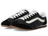 Vans Super Lowpro Black Suede Leather Sneakers In Black