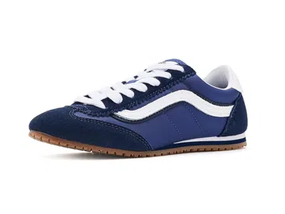 Vans Super Lowpro (big Kid) Kid's Shoes True Navy: 4 Big Kid M In Blue