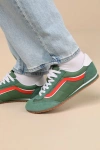 Vans Super Lowpro Fairway Green Suede Leather Sneakers