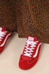 Vans Super Lowpro Racing Red Suede Leather Sneakers