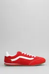 Vans Super Lowpro Sneakers In Red Suede In Red