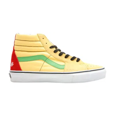 Pre-owned Vans Supreme Sk8-hi 'supreme Bad Brains' | Yellow | Men's Size 11.5