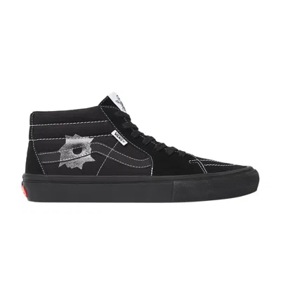 Pre-owned Vans Supreme X Nate Lowman X Skate Grosso Mid 'black' | Men's Size 12