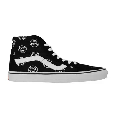Pre-owned Vans Supreme X Sk8-hi 'fuck Em' In Black