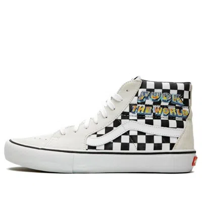 Vans Supreme X Sk8-hi 'fuck The World - White'