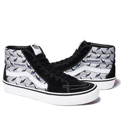 Vans Supreme X Sk8-hi Pro 'diamond Plate Black Grey'
