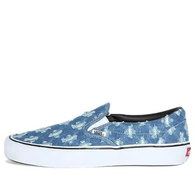 Vans Supreme X Slip-on 'blue Hole Punch Denim'