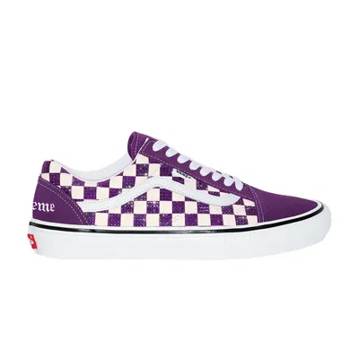 Pre-owned Vans Supreme X Swarovski X Skate Old Skool 'purple'