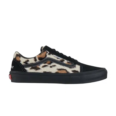 Pre-owned Vans Supreme X  Skate Old Skool 'leopard Pack - Black' | Men's Size 4