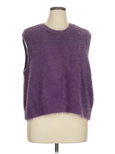 Pre-owned Vans Sweater Vest In Purple