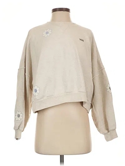 Pre-owned Vans Sweatshirt In Tan