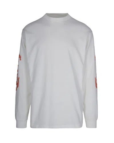 Vans T-shirt A Maniche Lunghe Raw Instinct Marshmallow In White