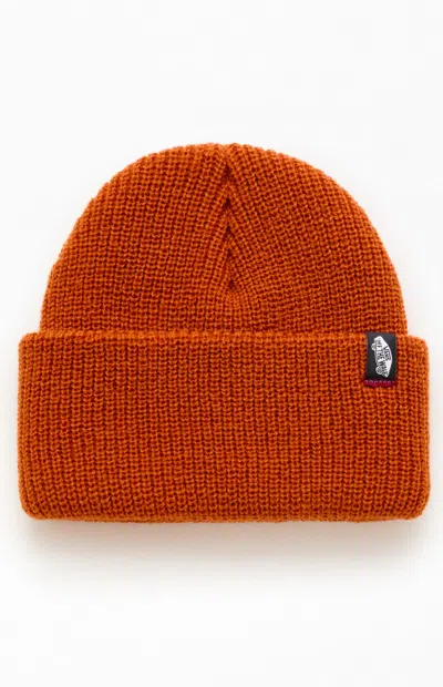 Vans Tan Original Shallow Cuff Beanie In Orange