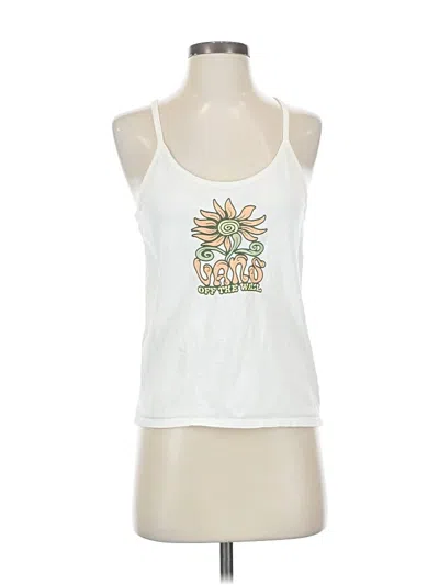 Pre-owned Vans Tank Top White Halter Neckline Tops